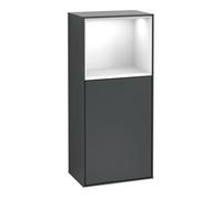 Villeroy & Boch V&B Finion Applique murale armoire latérale 41,8x93,6cm, gauche, blanc, bleu moyen avec Lac Quantité:1