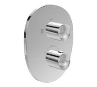 Villeroy & Boch V&B Kit de montage ANTAO Thermostat encastré avec régulateur de débit 1 voie, chrome Quantité:1