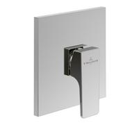 Villeroy und Boch Architectura Square kit d'installation finale TVS12500200061 raccord encastré, montage mural, chromé