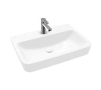 Villeroy & Boch V&B Lavabo encastré/à poser O.NOVO 65x46cm, 1 trou, coin, sans trop-plein, blanc C-plus Quantité:1