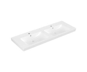 Villeroy & Boch V&B Meuble double vasque Subway 2.0 130x47 cm, 2 HL, trop-plein, blanc C-plus Quantité:1