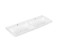 Villeroy & Boch V&B Meuble double vasque Subway 3.0 130x47cm, chêne clair, 1 robinetterie HL/o UL, blanc mat C+ Quantité:1
