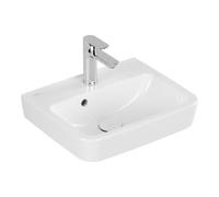 Villeroy & Boch V&B Meuble lavabo encastré/sur plan HWB O.NOVO 45x37cm, angle, c/ trop-plein, blanc A-bac C+ Quantité:1