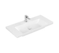 Villeroy & Boch V&B Meuble-lavabo Subway 3.0 100x47cm, angle, avec 1 tiroir HL/o ÜL, blanc mat C+ Quantité:1
