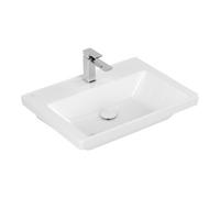 Villeroy & Boch V&B Meuble-lavabo Subway 3.0 65x47cm, angle, avec 1 tiroir/1 porte, blanc C-plus Quantité:1