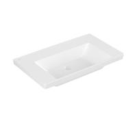 Villeroy & Boch V&B Meuble-lavabo Subway 3.0 80x47cm, angle, sans robinetterie, blanc brillant C+ Quantité:1