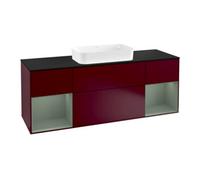 Villeroy & Boch V&B Meuble sous lavabo avec plan de travail Finion 160x60 cm, laqué mat Peony Quantité:1