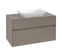 Villeroy & Boch V&B Meuble sous lavabo Collaro 100x54,8x50cm, évier central, chêne blanc Quantité:1