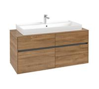 Villeroy & Boch V&B Meuble sous lavabo Collaro 120x54,8x50 cm, évier centré, chêne Kansas Quantité:1