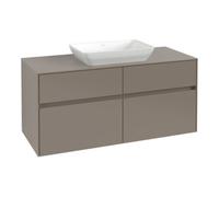 Villeroy & Boch V&B Meuble sous lavabo Collaro 120x54,8x50cm, évier centré, chêne blanc Quantité:1