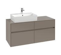 Villeroy & Boch V&B Meuble sous lavabo Collaro 120x54,8x50cm, évier gauche, chêne blanc Quantité:1