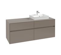 Villeroy & Boch V&B Meuble sous lavabo Collaro 140x54,8x50cm, lav. droite, bande LED 10W, Tau Quantité:1