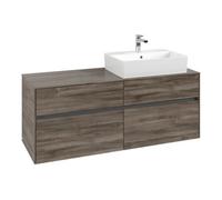 Villeroy & Boch V&B Meuble sous lavabo Collaro 140x54,8x50cm, lave-mains droit, chêne stone Quantité:1