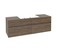 Villeroy & Boch V&B Meuble sous lavabo Collaro 160x54,8x50 cm, évier centré, chêne Arizona Quantité:1