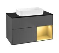 Villeroy & Boch V&B Meuble sous-lavabo Finion 100x60,3 cm, tiroir droit, anthracite mat Quantité:1