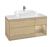 Villeroy & Boch V&B Meuble sous lavabo Finion 120 cm, blanc mat, tiroir droit Oa ven, Oa ven Quantité:1