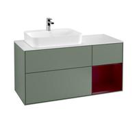 Villeroy & Boch V&B Meuble sous-lavabo Finion 120 cm, blanc mat, tiroir droit Peo, poignée laquée Quantité:1
