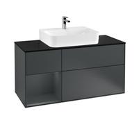Villeroy & Boch V&B Meuble sous lavabo Finion 120 cm, éclairage mural, Pl b m, Rg l md b m La, md b m La Quantité:1