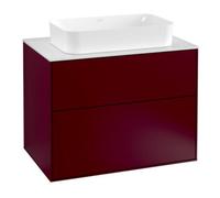 Villeroy & Boch V&B Meuble sous-lavabo Finion 80x60,3cm, plaque d'habillage blanc mat, Peony mat Quantité:1