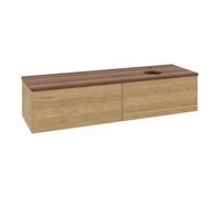 Villeroy & Boch V&B Meuble sous lavabo sans structure de façade - Éclairage Antao 160x50cm, H I P, couleur WBP blanc, chêne huilé Oa Quantité:1