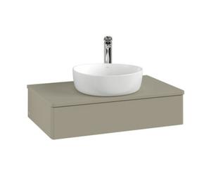 Villeroy & Boch V&B Meuble sous lavabo sans structure de façade - Éclairage Antao 80x19x50cm, H I P, WBP Lac, lea gre. m Lac Quantité:1