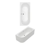 Villeroy & Boch V&B Oberon Baignoire rectangulaire 180x80x62cm, acrylique, droite, blanc brillant C+ Quantité:1