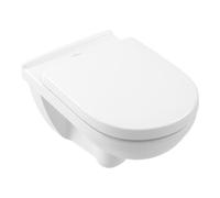 Villeroy & Boch V&B Pack WC Mural Combi O.NOVO avec Cuvette, Plaque de Commande et Abattant, blanc Quantité:1