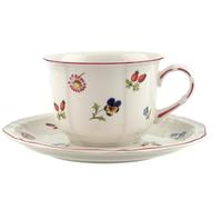 Villeroy & Boch V&B Petite Fleur Lot de 2 tasses et soucoupes pour petit déjeuner