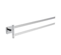 Villeroy & Boch V&B Porte-serviettes Elements Striking 410 mm, double bras, nickel brossé noir Quantité:1