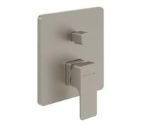 Villeroy und Boch Subway 3. 1930 kit d'installation finale TVS11200300064 mitigeur bain/douche à encastrer, avec inverseur, montage mural, nickel brossé noir