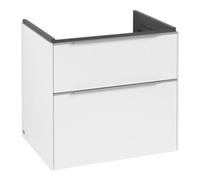 Villeroy & Boch V&B Subway 3.0 Meuble sous lavabo 62,2x57,6x47,8 cm, LED/aluminium brillant, blanc mat Quantité:1