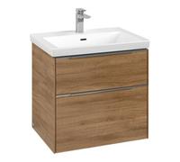 Villeroy & Boch V&B Subway 3.0 Meuble sous lavabo 62,2x57,6x47,8cm, alu brillant, avec LE/Gr Kan Oa Quantité:1