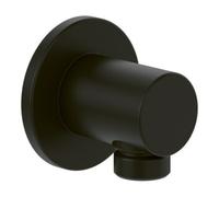 Villeroy & Boch Raccord mural coudé Universal Showers TVC000456000K5 rond noir mat
