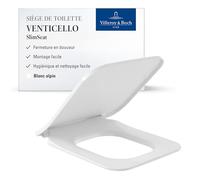 Villeroy & Boch Venticello abattant WC Wrap-over SlimSeat, carré - Blanc