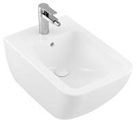 Villeroy & Boch Venticello mur Bidet 44110001 56 x 37,5 cm, blanc, avec trou pour robinetterie, avec trop-plein