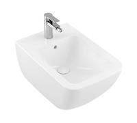 Villeroy & Boch Venticello - Bidet suspendu, avec un trou de robinetterie, CeramicPlus, blanc alpin 441100R1