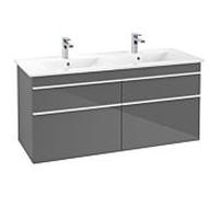 Villeroy & Boch Venticello Élément bas A93002FP XXl, 125,3x59x50,2cm, poignée blanche, Glossy Grey
