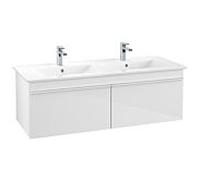 Villeroy & Boch Venticello Élément bas A93902DH 125,3x42x50,2cm, poignée blanche, Glossy White