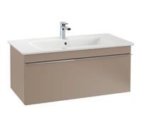 Villeroy & Boch Venticello Lavabo pour meuble avec lavabo au centre 100x50cm avec 1 trou pour robinetterie (et 2 trous perçables) avec trop plein blanc 4104al01