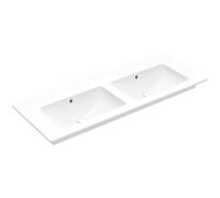 Villeroy & Boch venticello Lavabos pour meuble double 130x50cm sans trou pour robinetterie avec trop plein blanc 4111dj01