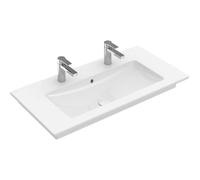 Villeroy & Boch Venticello lavabo 4104AKR1 100x50 cm, Ceramicplus blanc, 2 trous pour robinetterie