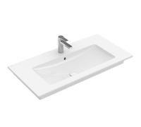 Villeroy & Boch Venticello - Meuble lavabo 100x50 cm, avec trop-plein, trou de robinetterie, CeramicPlus, blanc alpin 4104ALR1