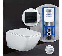 Villeroy & Boch Venticello Pack complet cuvette suspendue et bâti-support neeos,, 4611RLR1+16601BM#SET,