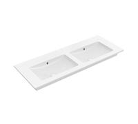 Villeroy & Boch Venticello lavabo 130x50 cm rectangulaire classique-de meuble-double blanc brillant 4111DJ01