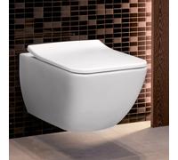 Villeroy & Boch Venticello - WC suspendu avec abattant SoftClosing, DirectFlush, CeramicPlus, blanc alpin 4611RSR1