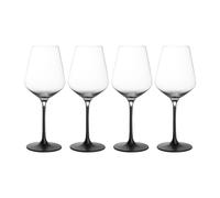 Villeroy & Boch Verre à vin blanc Manufacture Rock 38 cl. lot de 4 Transparent-noir