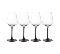 Villeroy & Boch Verre à vin rouge Manufacture Rock 47 cl. lot de 4 Transparent-noir