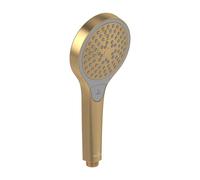 Douchette Villeroy & Boch Verve TVS10900100076 Ø 110 mm, 3 jets, avec protection anti-retour, fixation murale, finition or brossé