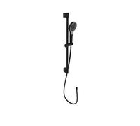Villeroy & Boch Verve Showers - Set pomme de douche, barre et flexible, 3 jets, noir mat TVS109007UK0K5