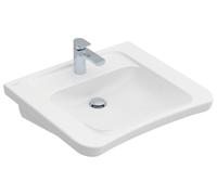 Villeroy & Boch ViCare, lavabo rectangulaire, 1 trou pour robinet, sans trop-plein, 650x550mm, 517868R1, Couleur: Céramique blanche Plus